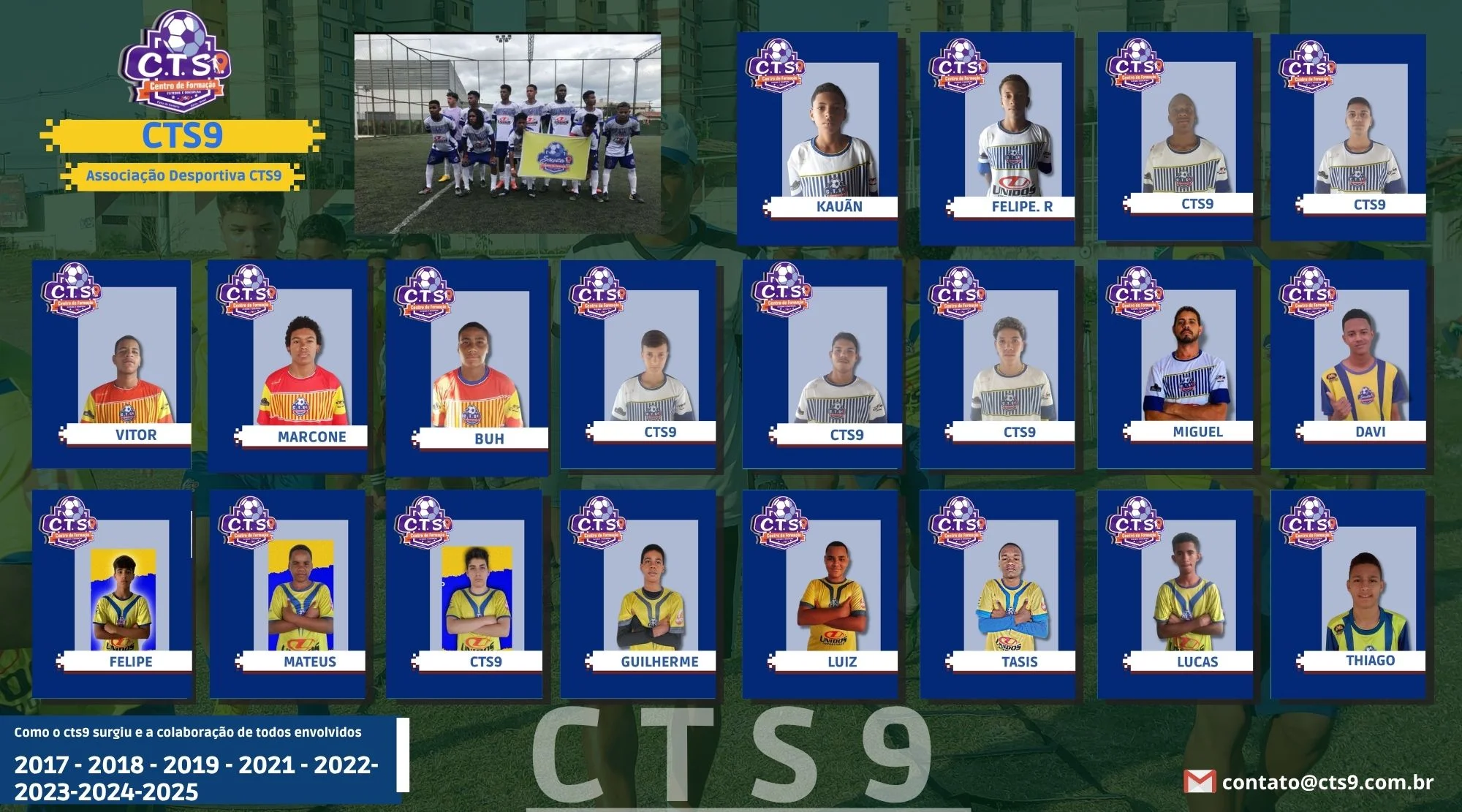 Ex-alunos e voluntários CTS9 7