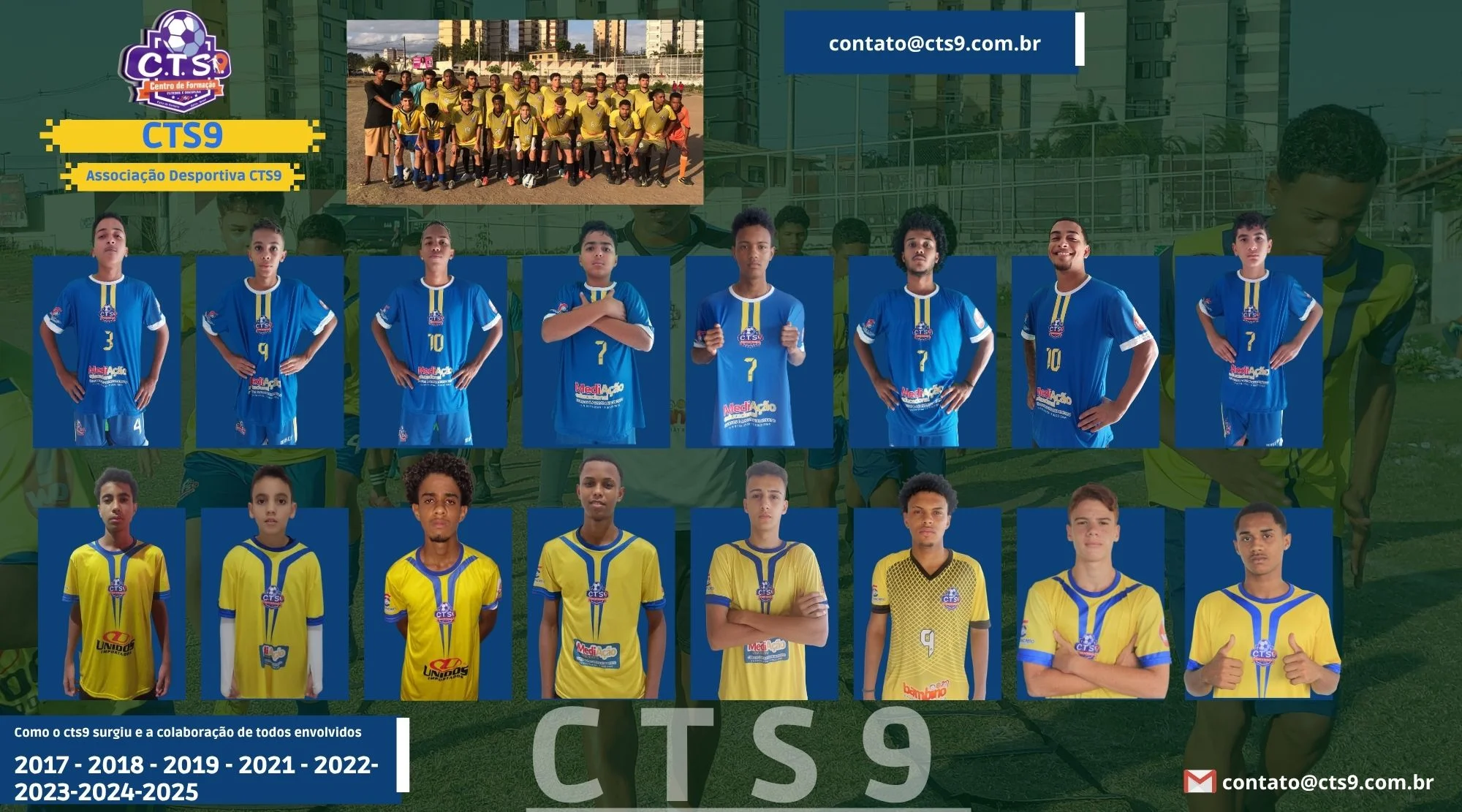 Ex-alunos e voluntários CTS9 9